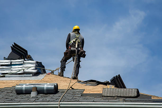 Professional Gutter Installation technician working in Paxtonville, PA